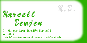 marcell demjen business card