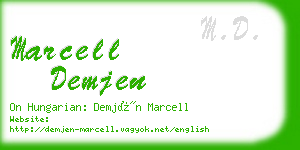 marcell demjen business card